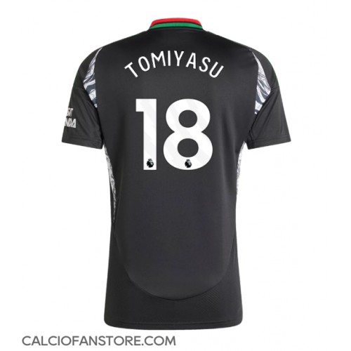 Maglia Calcio Arsenal Takehiro Tomiyasu #18 Seconda Divisa 2024-25 Manica Corta